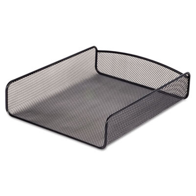 SAF3272BL Desk Tray, Single Tier, Steel Mesh, Letter, Black