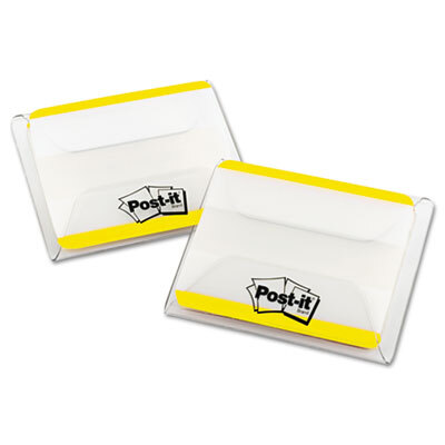MMM686F50YW File Tabs, 2 x 1 1/2, Lined, Yellow, 50/Pack