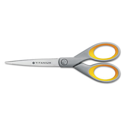 ACM13526 Titanium Bonded Scissors With Soft Grip Handles, 7" Straight