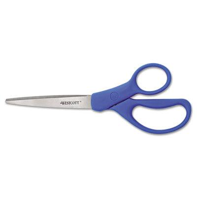 ACM15452 Preferred Line Stainless Steel Scissors, 8" Long, Blue, 2/Pack