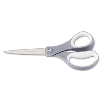 FSK01005409 Recycled Everyday Titanium Softgrip Scissors, 8" Length, Blue/Gray