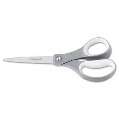 FSK01004761J Softgrip Scissors, 8 in. Length, Straight, Stainless Steel