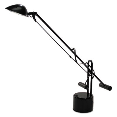 LEDL9075 Counter-Balanced Halogen Desk Lamp, 22" Reach, Black