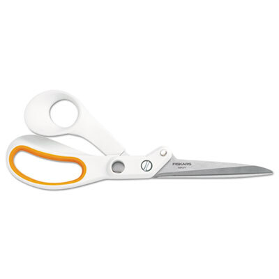 FSK1708201001 Amplify Mixed Media Shears, 8" Length, Pointed, White/Orange