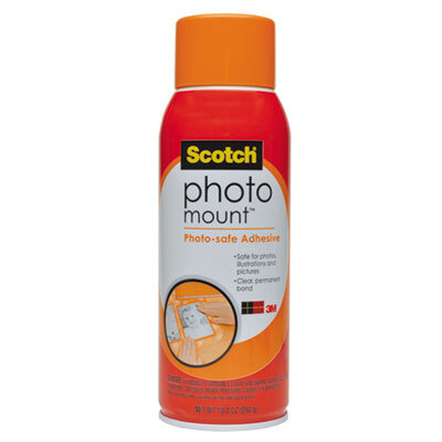 MMM6094 Photo Mount Spray Adhesive, 10.25 oz, Aerosol