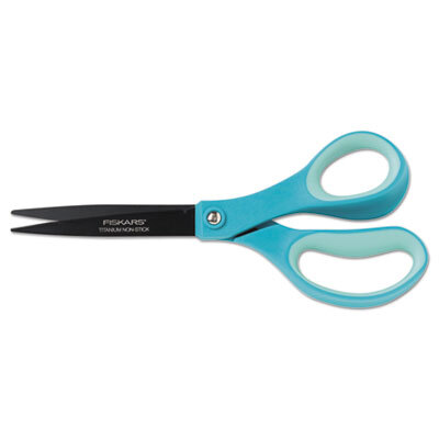 FSK1699201001 Softgrip Non-Stick Scissors w/Sheath, 8" Long, Straight Handle, Assorted
