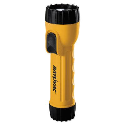 RAYI2DBULK Industrial Tough Flashlight, Krypton Bulb, Yellow/Black