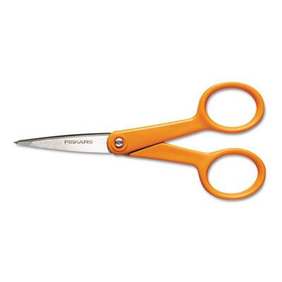 FSK94817797J Home And Office Scissors , 5" Length, Orange Handle, Stainless Steel