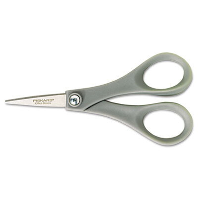 FSK01004681J Double Thumb Scissors, 5 in. Length, Gray Handle, Stainless Steel