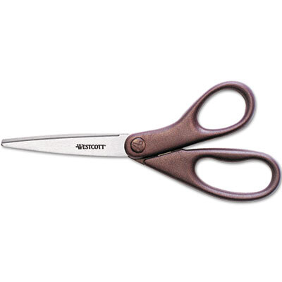 ACM41511 Design Line Stainless Steel Scissors, 8" Straight, Metallic Burgundy