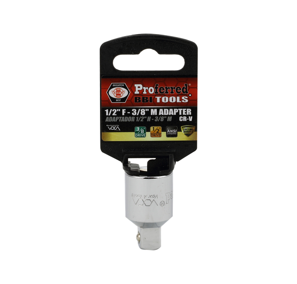 S47201 ADAPTER 1/2" F - 3/8" M ADAPTER 1/2" DRIVE