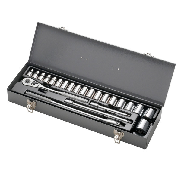 S50015 USA SOCKET MASTER SET ARM 23 PIECE 1/2" DR. SOCKET MASTER SET METRIC 12 PT) 1/2" DRIVE