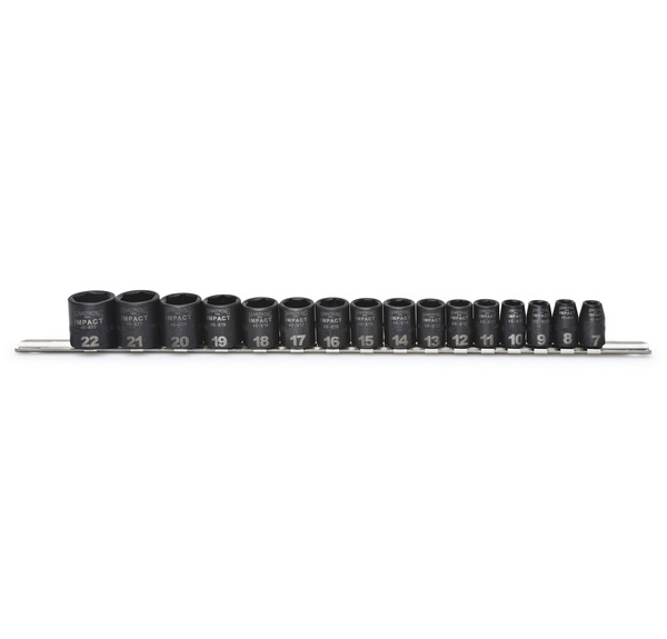 S58001 USA 3/8" DRIVE IMPACT METRIC SOCKET SET ARM 16 PIECE 3/8" DR. METRIC 6 POINT IMPACT SOCKET SET IMPAC