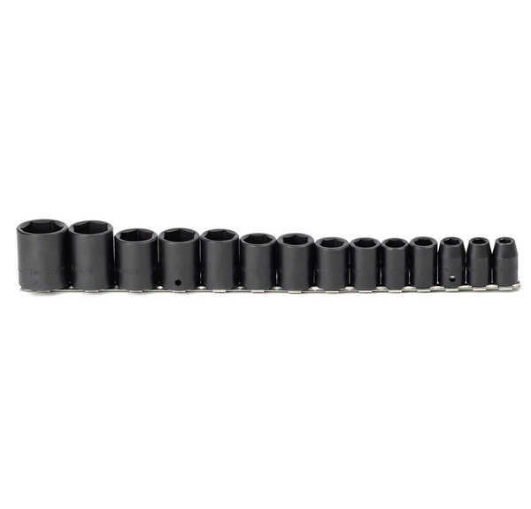 S59001 USA 1/2" DRIVE IMPACT SAE SOCKET SET ARM 14 PIECE 1/2" DR. SAE 6 POINT IMPACT SOCKET SET IMPACT