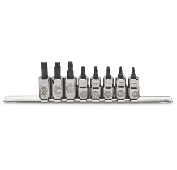 S61003 USA 3/8" DRIVE BIT SOCKET SETS ARM 8 PIECE 3/8" DR. TORX® BIT SOCKET SET TORX® BIT