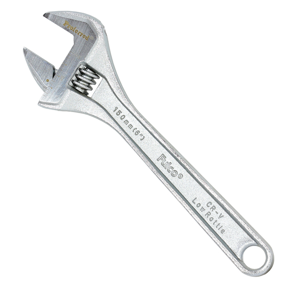 T05052 PROFERRED STANDARD ADJUSTABLE WRENCH, CHROME FINISH 6" LENGTH CHROME FINISH