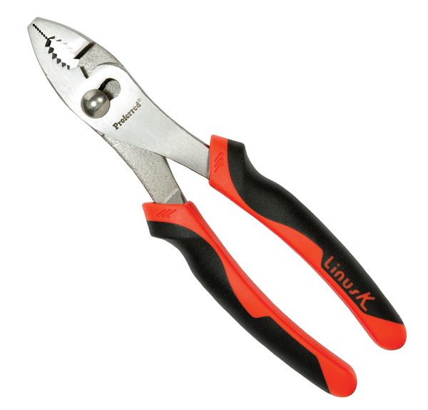 T21002 PROFERRED SLIP JOINT PLIERS, TPR GRIP 8"