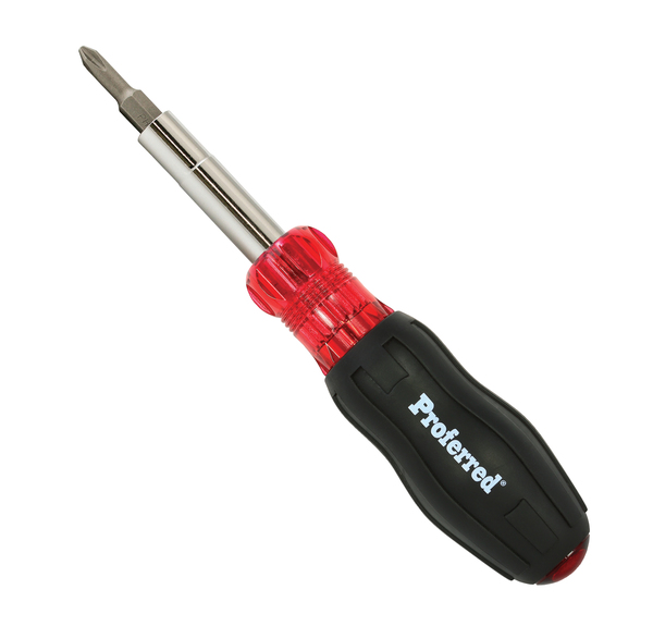 T29002 PROFERRED INTERCHANGEABLE BIT SCREWDRIVER SETS PH: #1, #2; SL: 3/16", 1/4"; TORX T15, T20; NUT: 1/4"