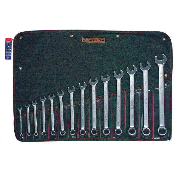 T47002 USA COMBINATION WRENCH SET (WR #714) 14 PIECE SET (3/8" - 1 1/4") 14 PIECE SET