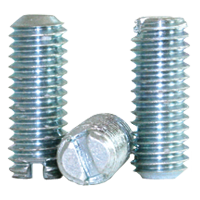 5155100501 1-8 X 1/2 SLOTTED SET SCREW FLAT POINT STEEL