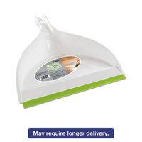 BUT414350 Clip-On Dust Pan, Plastic, 9 1/2" Wide, 5" Handle, White, 6/Box