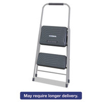 DADBXL436002 Black and Decker Steel Step Stool, Two-Step, 200 lb Cap, Gray