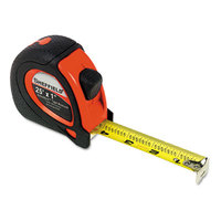 GNS58652 Sheffield ExtraMark Tape Measure, Red with Black Rubber Grip, 1" x 25 ft