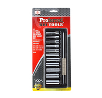 S04101 PROFERRED 1/4" DRIVE STANDARD SAE SOCKET SET 11 PIECE 1/4" DRIVE SAE 6 POINT DEEP SOCKET SET DEEP