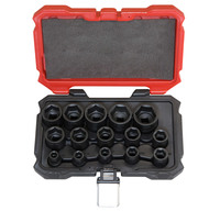 S11001 PROFERRED 1/2" DRIVE IMPACT SAE SOCKET SET 15 PIECE 1/2" DRIVE SAE 6 POINT IMPACT SOCKET SET IMPACT