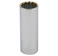 S23326 1/2" DRIVE SAE SOCKET 13/16" - 1/2" DR. 12 PT. SAE DEEP SOCKET DEEP