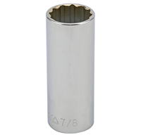 S23328 1/2" DRIVE SAE SOCKET 7/8" - 1/2" DR. 12 PT. SAE DEEP SOCKET DEEP