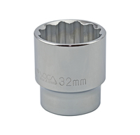 S24232 1/2" DRIVE METRIC SOCKET 32MM - 1/2" DR. 12 PT. METRIC SOCKET STANDARD