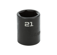 S33021 IMPACT 1/2" DRIVE METRIC SOCKET 21MM -1/2" DR. 6 PT. METRIC IMPACT SOCKET  IMPACT