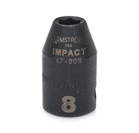 S74011 USA IMPACT 1/2" DRIVE METRIC  SOCKET 11MM -1/2" DR. 6 PT. METRIC IMPACT SOCKET  IMPACT